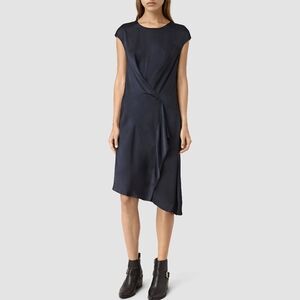 All Saints Breeze Dress Blue sz 6